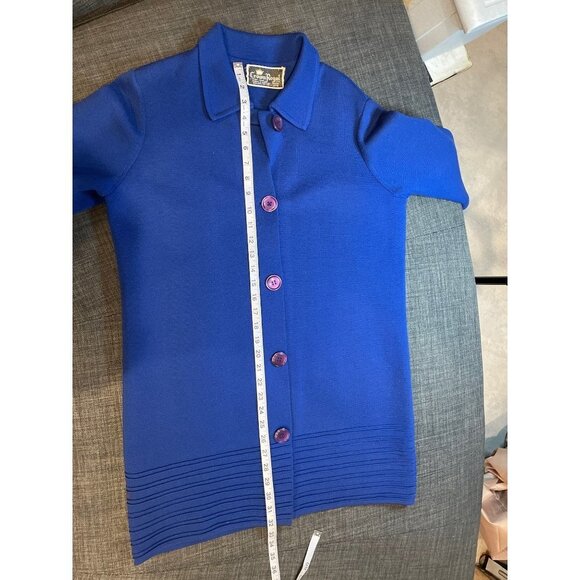 Vintage Crown Royal Made in Hong Kong Wool Button Up Wool Coat - Picture 9 of 10